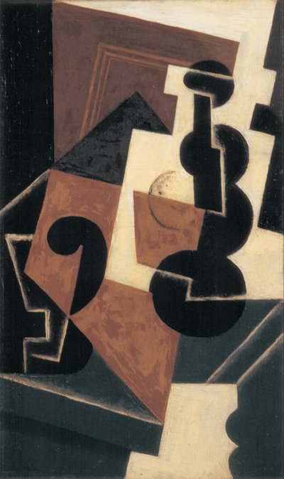 Vaso y botella de agua de Juan Gris